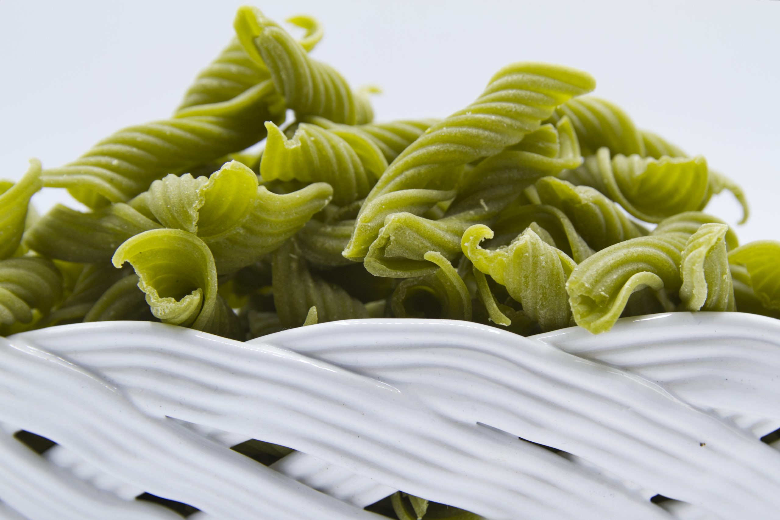 pasta di legumi-pasta di piselli Riccioli di farina di Piselli Verdi all'uovo